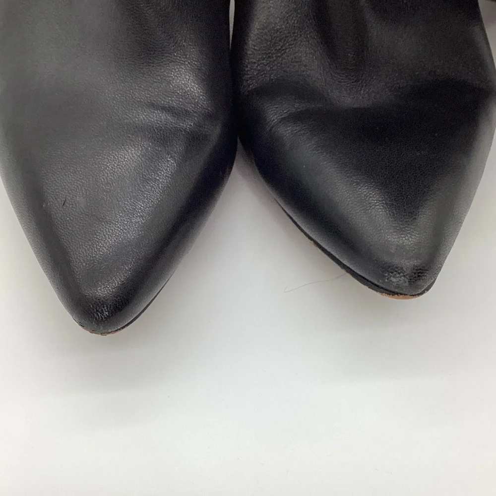 2161. Vince Camuto Majestie BLACK Over-the-Knee Leather & Knit Boots Size 9M